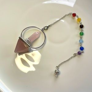 SALE 2/$30•Rose Quartz Pendulum